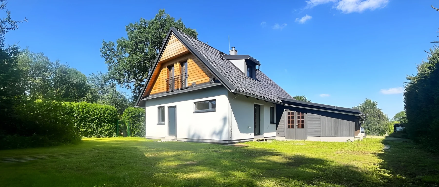 Dokončený rodinný dům v Nových Dvorech s centrální rekuperací